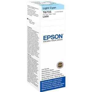 ΓΝΗΣΙΟ ΜΕΛΑΝΙ EPSON T6735 LIGHT CYAN ΜΕ OEM:C13T67354A