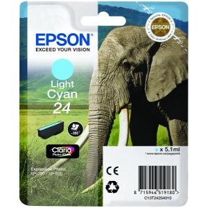 ΓΝΗΣΙΟ ΜΕΛΑΝΙ EPSON 24 LIGHT CYAN ΜΕ OEM:C13T24254010