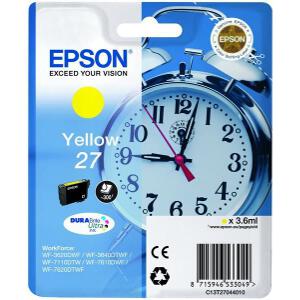 ΓΝΗΣΙΟ ΜΕΛΑΝΙ EPSON ΓΙΑ WF-3620DWF/3620WF/ 3640DTWF/YELLOW OEM:C13T27044010