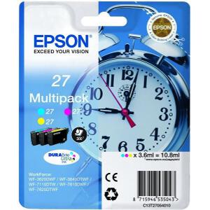 ΓΝΗΣΙΟ ΜΕΛΑΝΙ EPSON ΓΙΑ WF-3620DWF/3620WF/ 3640DTWF/C M Y OEM:C13T27054010