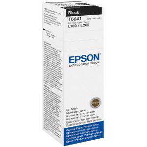 ΓΝΗΣΙΟ ΜΕΛΑΝΙ EPSON T6641 BLACK ΜΕ OEM:C13T66414A