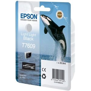 ΓΝΗΣΙΟ ΜΕΛΑΝΙ EPSON T7609 LIGHT LIGHT BLACK ΜΕ OEM:C13T76094010