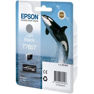 ΓΝΗΣΙΟ ΜΕΛΑΝΙ EPSON T7607 LIGHT BLACK ΜΕ OEM:C13T76074010