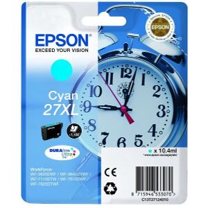 ΓΝΗΣΙΟ ΜΕΛΑΝΙ EPSON C13T27124010 ΓΙΑ WF-3620DWF/3620WF/ 3640DTWF/CYAN XL OEM:C13T27124010