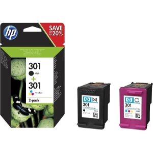 ΓΝΗΣΙΟ ΜΕΛΑΝΙ HEWLETT PACKARD NO 301 COMBO 2-PACK ΜΕ OEM:N9J72AE