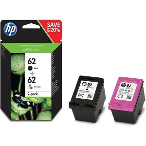 ΓΝΗΣΙΟ ΜΕΛΑΝΙ HEWLETT PACKARD NO 62 2PACK ΜΕ OEM:N9J71AE