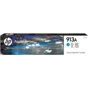 ΓΝΗΣΙΟ ΜΕΛΑΝΙ HEWLETT PACKARD NO. 913A ΓΙΑ PAGEWIDE PRO 352/452 CYAN OEM: F6T77AE