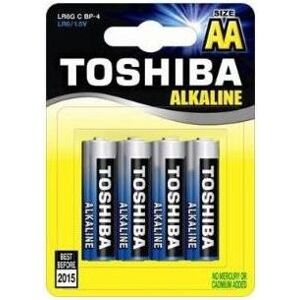 ΜΠΑΤΑΡΙΕΣ ALKALINE TOSHIBA AA LR6G C BP-4 SS (4 ΤΕΜ.)