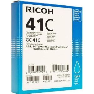 ΓΝΗΣΙΟ RICOH TONER GC-41 ΓΙΑ SG3110DN/3110DNW CYAN HC OEM: 405762