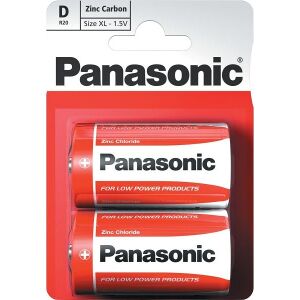 ΜΠΑΤΑΡΙΑ PANASONIC ZINC CARBON SIZE D 2 ΤΕΜ.