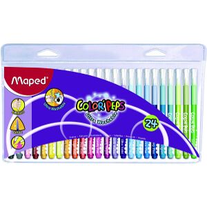 ΜΑΡΚΑΔΟΡΟΙ MAPED COLOR' PEPS 24 ΧΡΩΜΑΤΑ