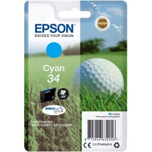 ΓΝΗΣΙΟ ΜΕΛΑΝΙ EPSON NO 34 CYAN ΜΕ OEM: C13T34624010