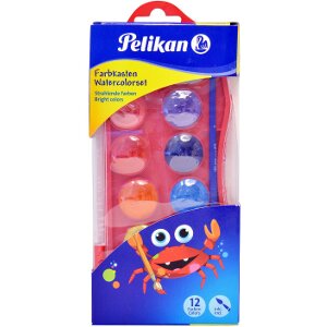 ΝΕΡΟΜΠΟΓΙΕΣ PELIKAN JUNIOR SET 12 - 5 ΧΡΩΜΑΤΑ ΚΑΣΕΤΙΝΑ