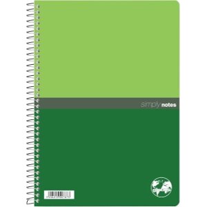 ΤΕΤΡΑΔΙΟ GLOBUS SIMPLY NOTES 17X25 5 ΘΕΜΑΤΩΝ ΠΡΑΣΙΝΟ