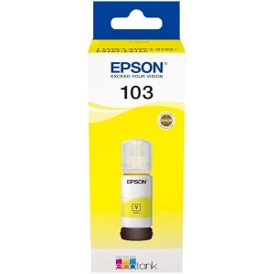 ΓΝΗΣΙΟ ΜΕΛΑΝΙ EPSON 103 YELLOW ΜΕ OEM:C13T00S44A