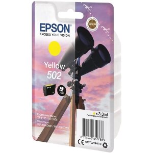 ΓΝΗΣΙΟ ΜΕΛΑΝΙ EPSON 502 YELLOW ΜΕ OEM:C13T02V44010