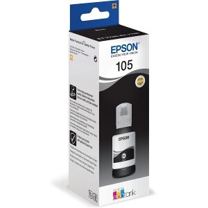 ΓΝΗΣΙΟ ΜΕΛΑΝΙ EPSON BLACK T105 140ML ΜΕ OEM:C13T00Q140