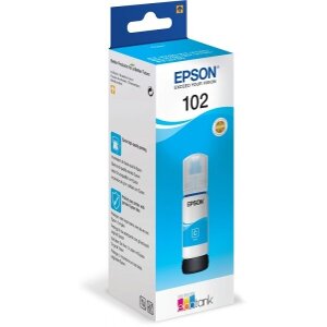 ΓΝΗΣΙΟ ΜΕΛΑΝΙ EPSON CYAN T102 ΜΕ OEM:C13T03R240