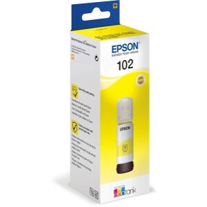 ΓΝΗΣΙΟ ΜΕΛΑΝΙ EPSON YELLOW T102 ΜΕ OEM:C13T03R440