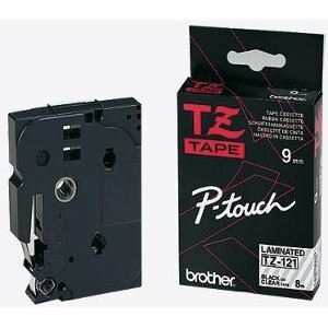 ΓΝΗΣΙΟ BROTHER P-TOUCH TZE121 CLEAR/BLACK (8M X 9MM) OEM: TZE121