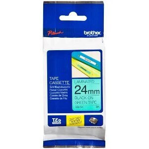 ΓΝΗΣΙΟ BROTHER P-TOUCH TZE751 GREEN/BLACK (8M X 24MM) OEM: TZE751