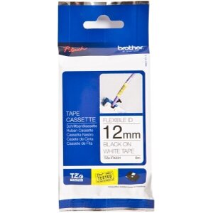 ΓΝΗΣΙΟ BROTHER P-TOUCH WHITE/BLACK 8M X 12MM OEM: TZEFX231