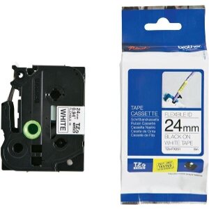 ΓΝΗΣΙΟ BROTHER P-TOUCH WHITE/BLACK 8M X 24MM OEM: TZEFX251