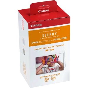 ΓΝΗΣΙΟ CANON RP-108 10X15 CM A6 COLOR INK+PAPER SET OEM:RP-108