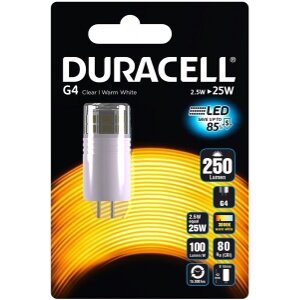 ΛΑΜΠΤΗΡΑΣ DURACELL LED G4 2.5W 250LM