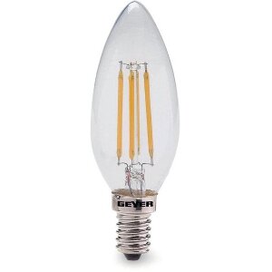 ΛΑΜΠΤΗΡΑΣ GEYER LED FILAMENT E14 4W 470LM ΔΙΑΦΑΝΗ 2700K