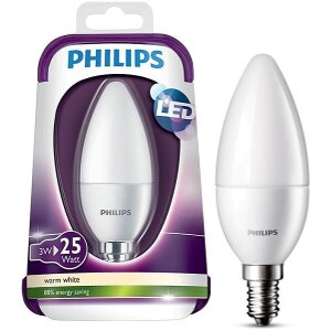 ΛΑΜΠΤΗΡΑΣ PHILIPS LED CANDLE E14 3W WARM WHITE 250LM MATT