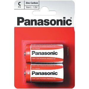 ΜΠΑΤΑΡΙΑ PANASONIC ZINC CARBON SIZE C 2 ΤΕΜ.