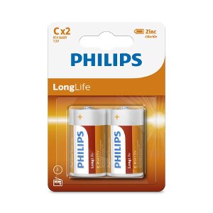 ΜΠΑΤΑΡΙΑ PHILIPS R14L2B/10 LONGLIFE SIZE C 2 ΤΕΜ