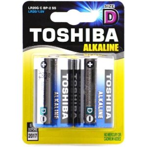 ΜΠΑΤΑΡΙΕΣ ALKALINE TOSHIBA LR20 SIZE D 2ΤΕΜ