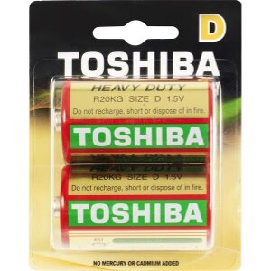 ΜΠΑΤΑΡΙΕΣ TOSHIBA HEAVY DUTY R20 SIZE D 2ΤΕΜ