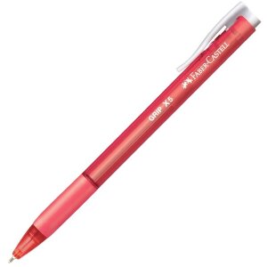 ΣΤΥΛΟ FABER-CASTELL GRIP X RETRACTABLE BALLPOINT 0.5MM RED