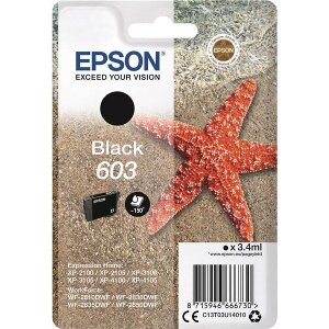 ΓΝΗΣΙΟ ΜΕΛΑΝΙ EPSON 603 BLACK ΜΕ OEM:C13T03U14010