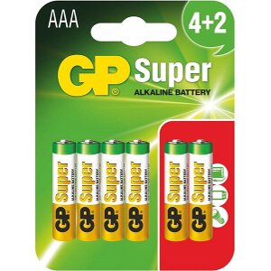 ΜΠΑΤΑΡΙΑ GP ALKALINE BATTERIES AAA SUPER 4+2