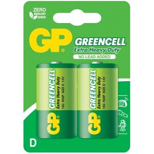 ΜΠΑΤΑΡΙΑ GP ZINC CARBON GP R20 13G-U2 GREENCELL 2PCS