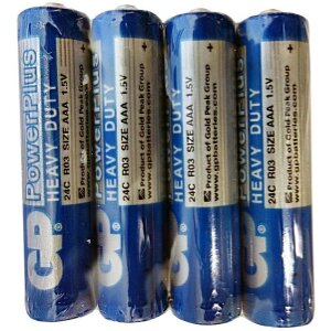 ΜΠΑΤΑΡΙΑ GP ZINC CARBON POWERPLUS R03 AAA SHRINK 4PCS