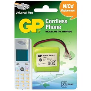 BATTERY FOR CORDLESS PHONE 2X1.2AA 2.4V NIMH 300MAH GPT154 GP