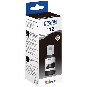 ΓΝΗΣΙΟ ΜΕΛΑΝΙ EPSON BLACK 112 ECOTANK ΜΕ OEM:C13T06C14A