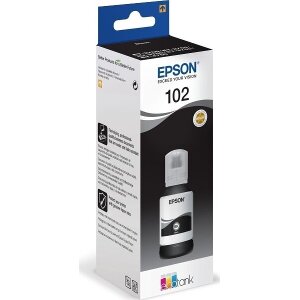 ΓΝΗΣΙΟ ΜΕΛΑΝΙ EPSON BLACK T102 ΜΕ OEM:C13T03R140