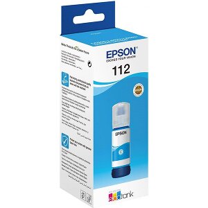 ΓΝΗΣΙΟ ΜΕΛΑΝΙ EPSON CYAN 112 ECOTANK ΜΕ OEM:C13T06C24A