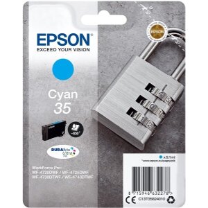 ΓΝΗΣΙΟ ΜΕΛΑΝΙ EPSON CYAN ΜΕ OEM:C13T35824010