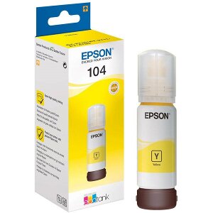 ΓΝΗΣΙΟ ΜΕΛΑΝΙ EPSON YELLOW 104 ΜΕ OEM:C13T00P440