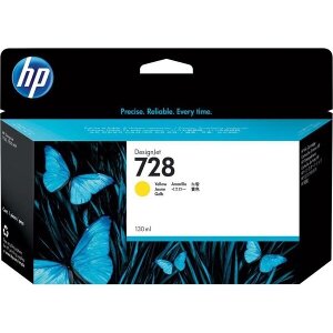 ΓΝΗΣΙΟ ΜΕΛΑΝΙ HEWLETT PACKARD NO. 728 ΓΙΑ DESIGNJET T830 YELLOW HIGH CAPACITY OEM: F9J65A