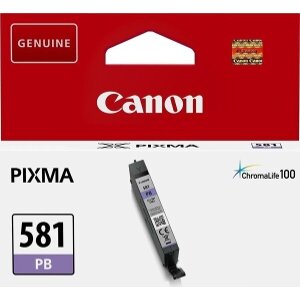 ΓΝΗΣΙΟ ΜΕΛΑΝΙ CANON CLI-581PB PHOTO BLUE ΜΕ OEM:2107C001