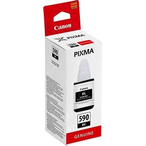 ΓΝΗΣΙΟ ΜΕΛΑΝΙ CANON GI-590BK BLACK ΜΕ OEM:1603C001