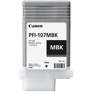 ΓΝΗΣΙΟ ΜΕΛΑΝΙ CANON PFI-107MBK MATT BLACK ΜΕ OEM:6704B001